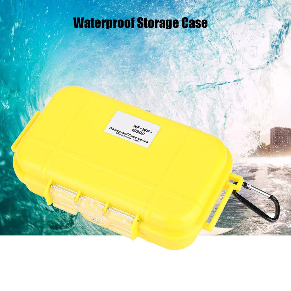 Odorkle storage case yellow seal visible, demonstrating airtight protection against dust.