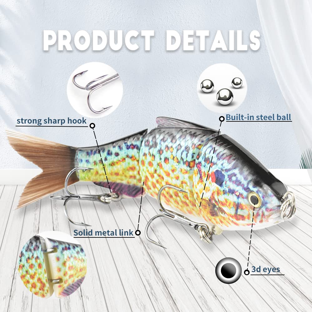 Close-up of fiber tail lure rear view showing segmented design