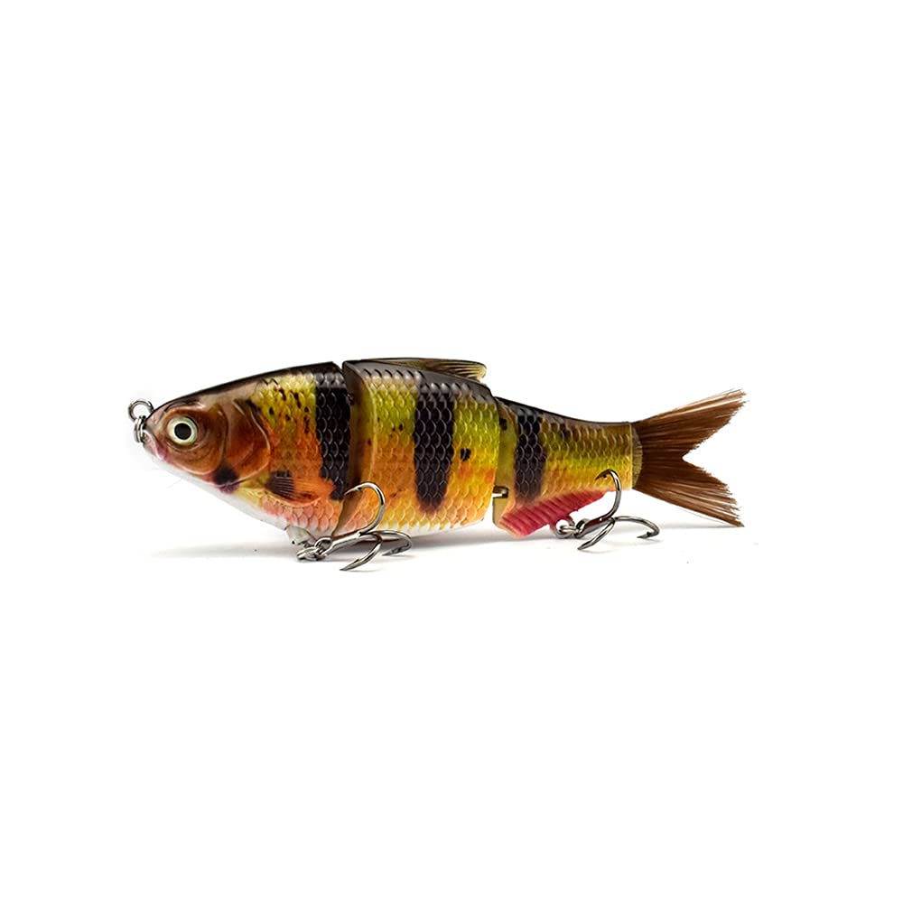 ODS Bionic Lure 3-segmented swimbait with fiber tail – front view