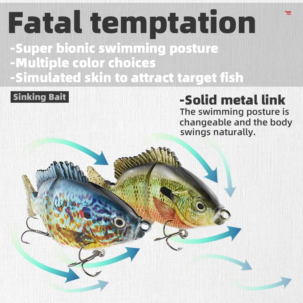 Two sharp treble hooks on Color C ODS Glide Bait