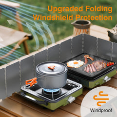 ODSD camping stove folded compact form for easy transport