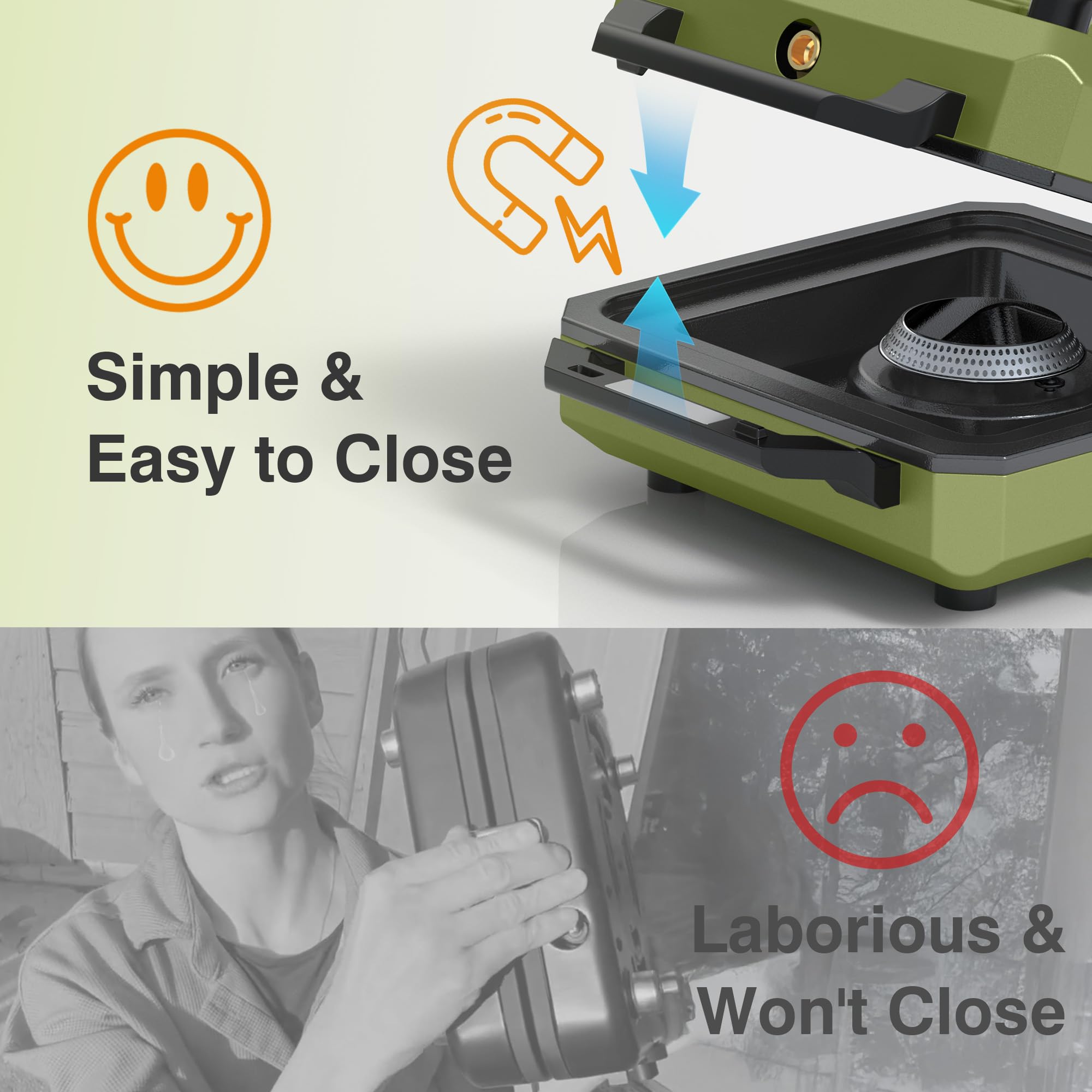 ODSD dual-burner camping stove delivers 20000 BTU for quick meals