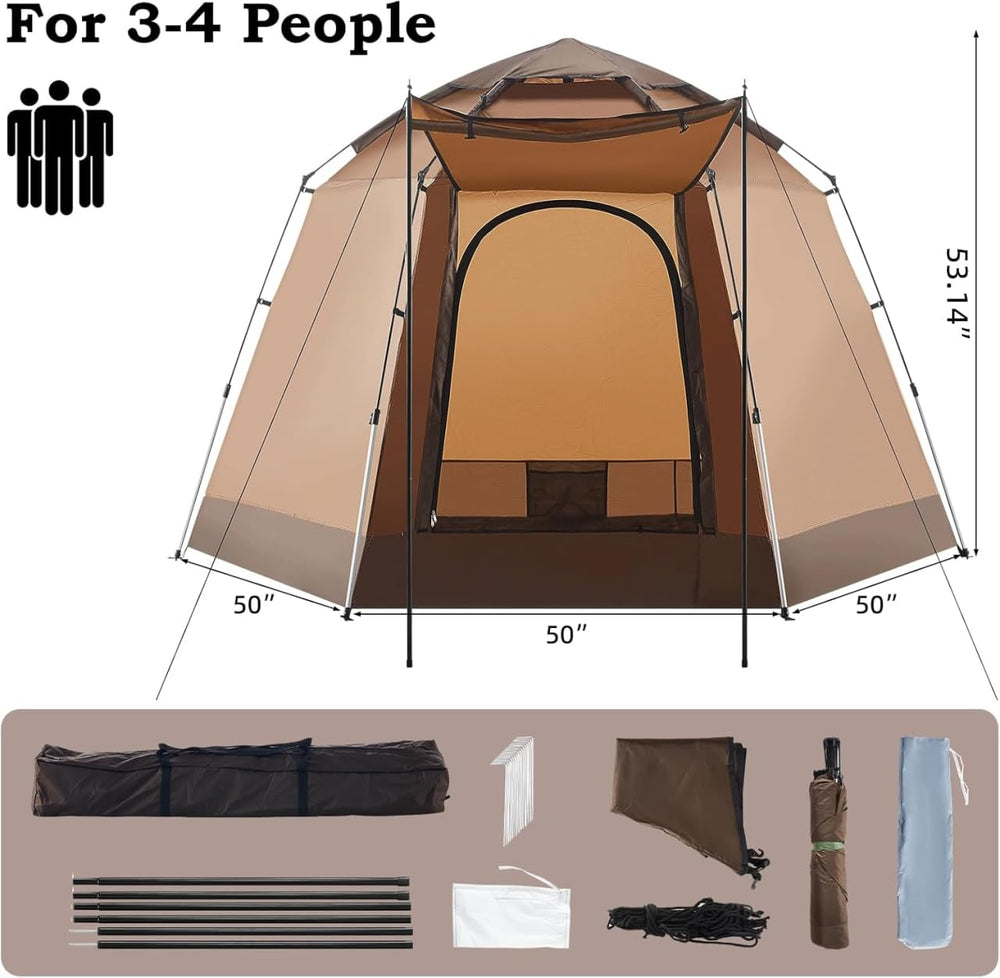 OFCASA rainfly and vestibule design adds weather protection.