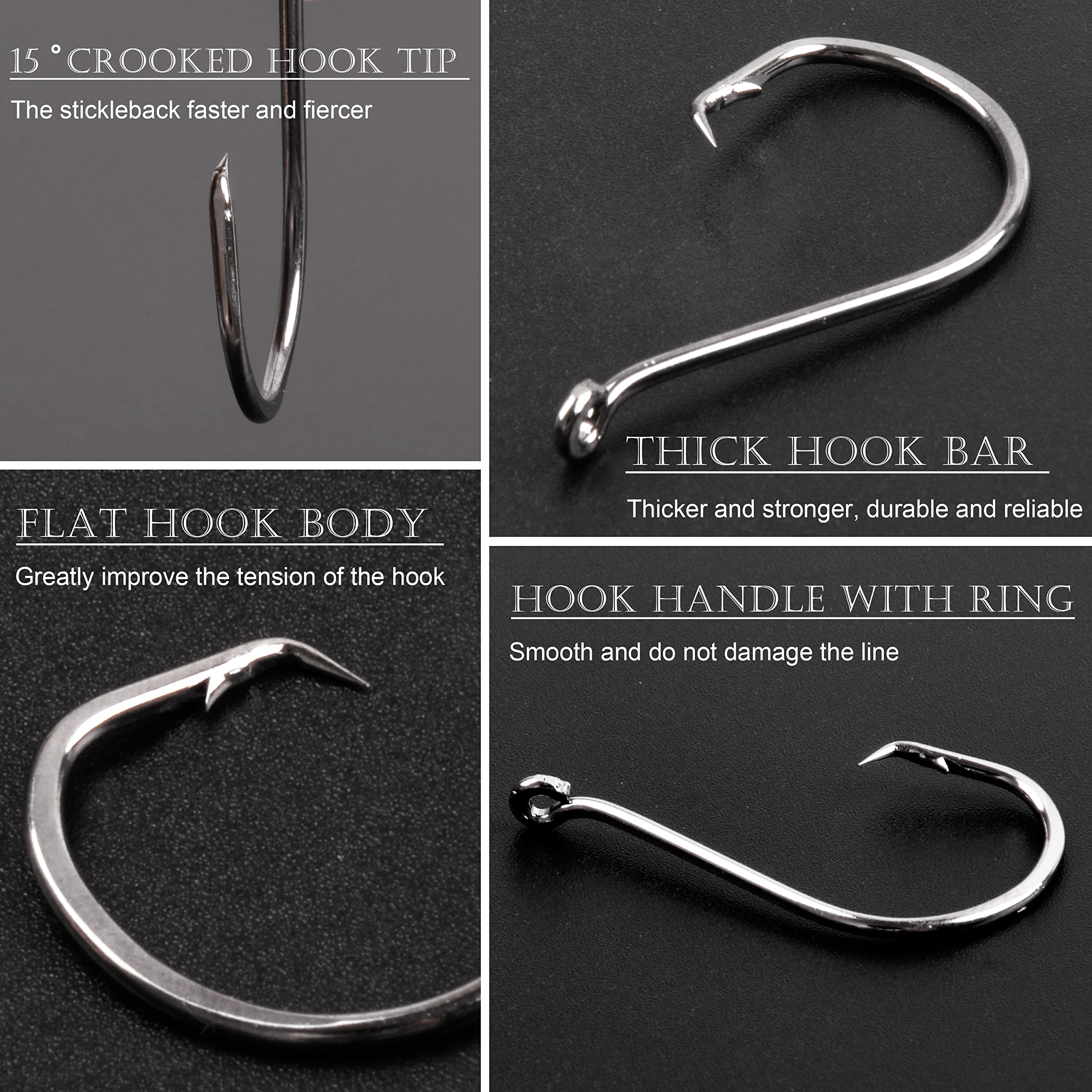 Sizes included in the kit: 1 to 5/0