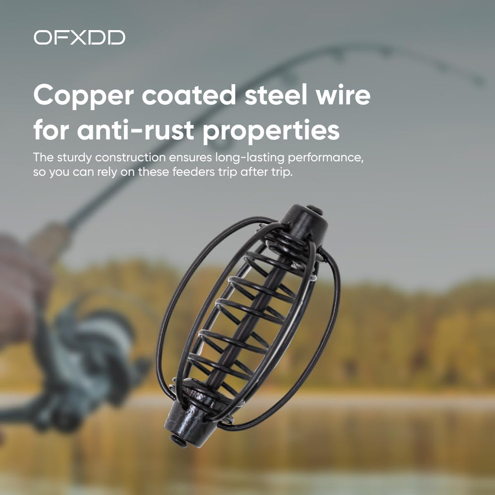 Durable carp feeder with spring design and 20 g weight