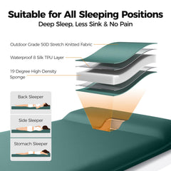 OGERY built-in pillow detail for head support during sleep
