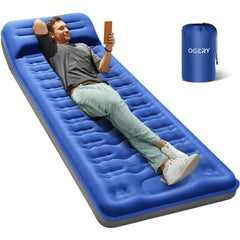 OGERY Sleeping Pad with 6-inch thickness delivers enhanced comfort for two campers.