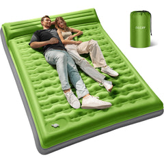 OGERY sleeping pad 6in-thick inflated shows extra cushioning ideal for comfortable camping nights