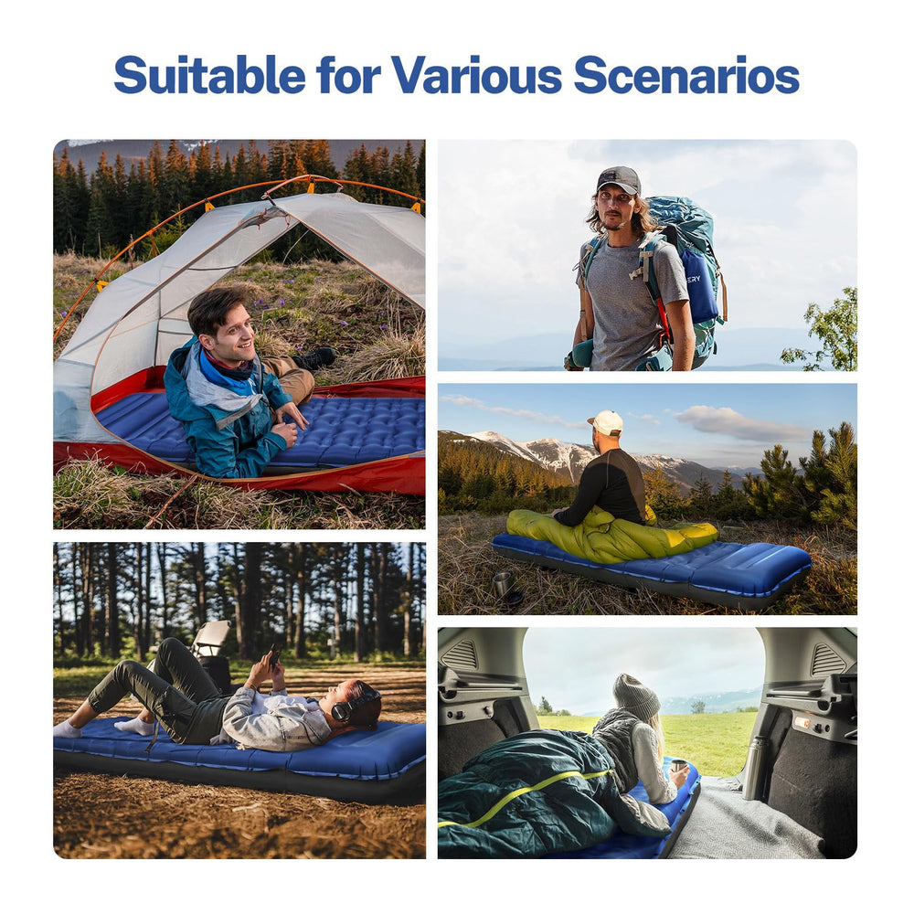 OGERY Sleeping Pad supports versatile camping setups on tents and trips.