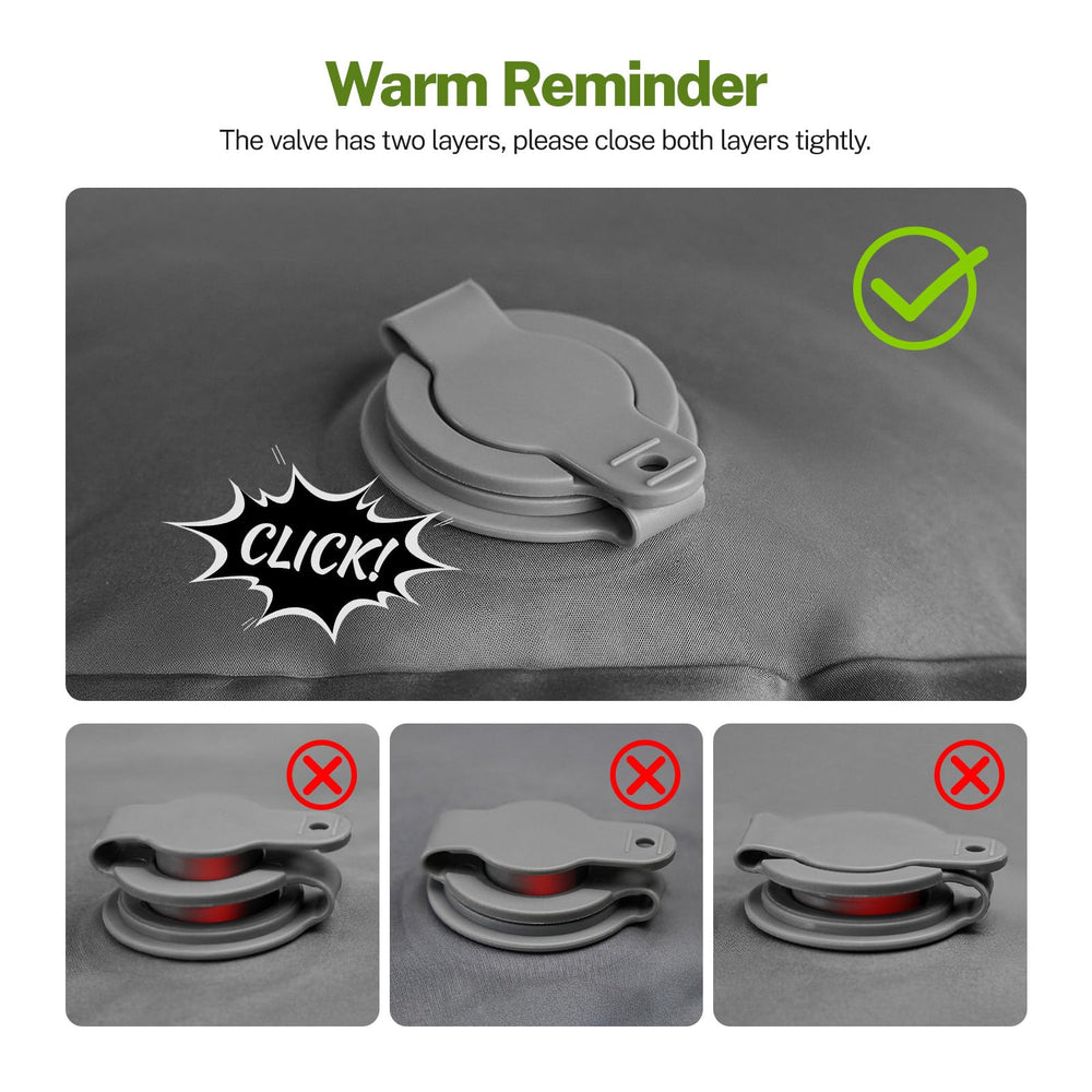 OGERY sleeping pad ideal for camping backpacking provides versatile comfort