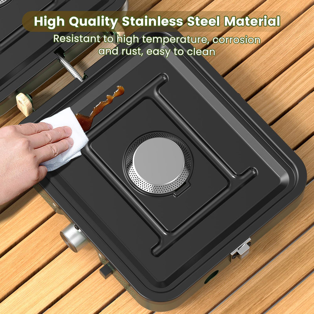 OGERY stove smooth griddle surface ideal for eggs and delicate foods