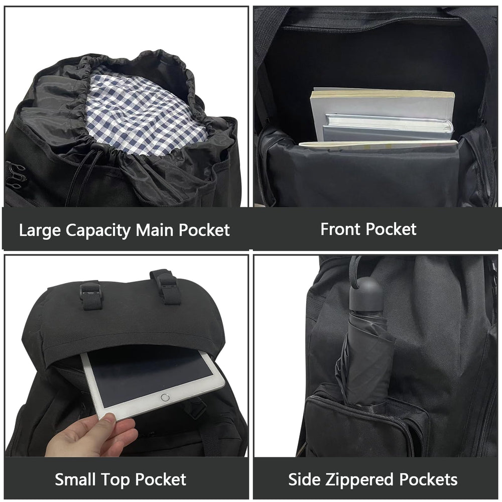 Ogetok 100L hiking backpack back straps illustrating padded comfort