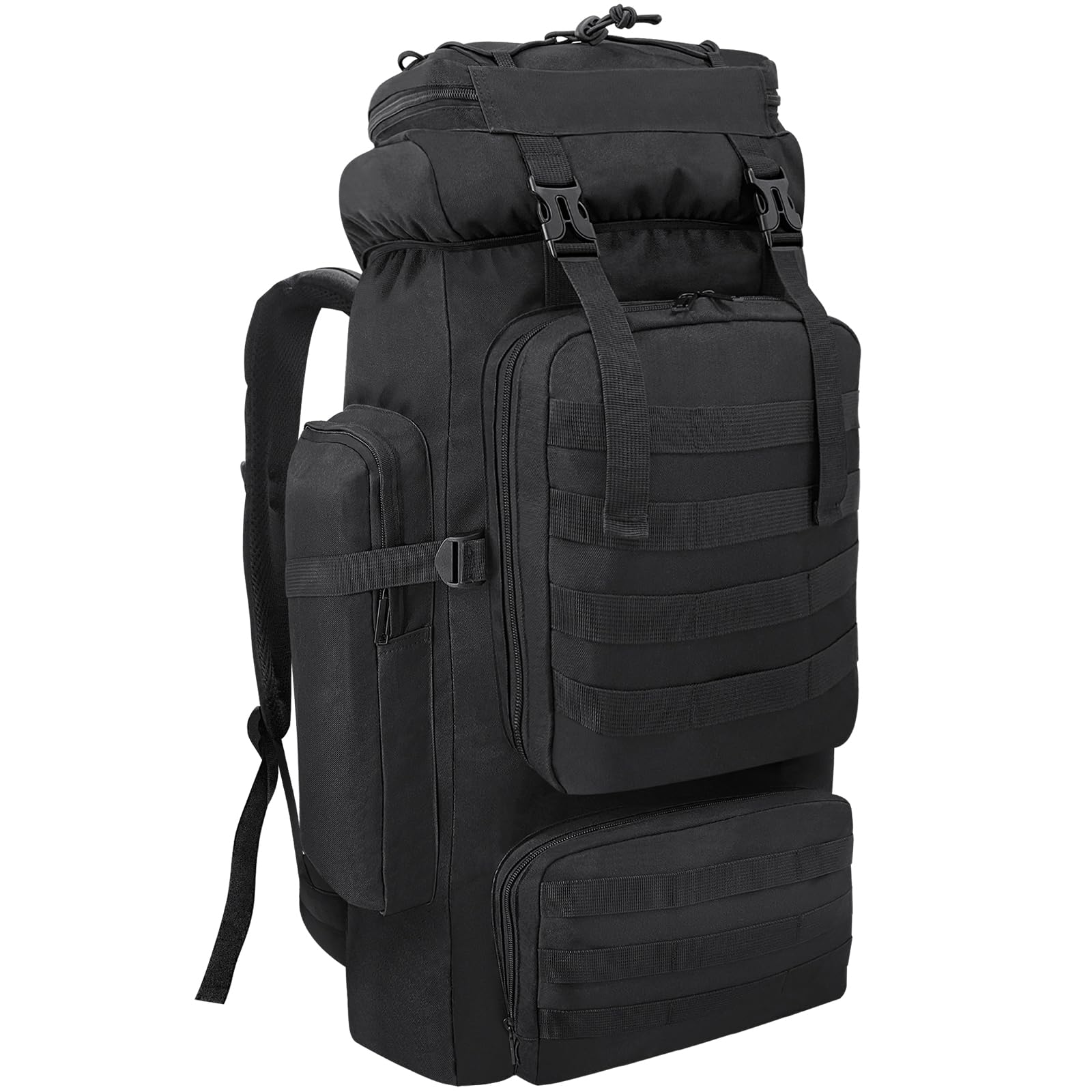 Ogetok 80L hiking backpack front view for multi-day treks with rugged construction