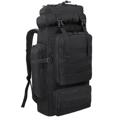 Ogetok 80L hiking backpack front view for multi-day treks with rugged construction