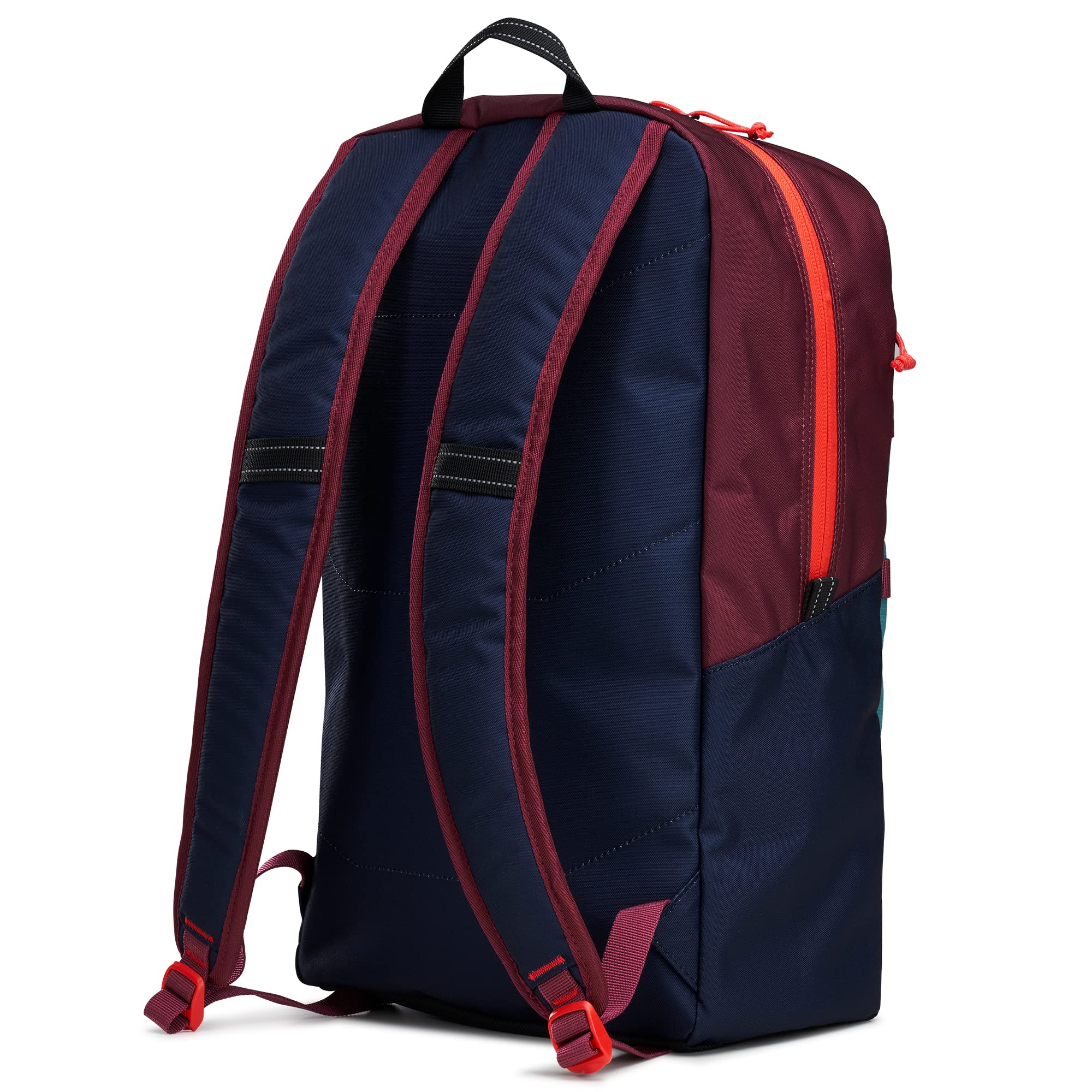 OGIO AL LITE Convoy 21L reflective tape enhances visibility in low light.