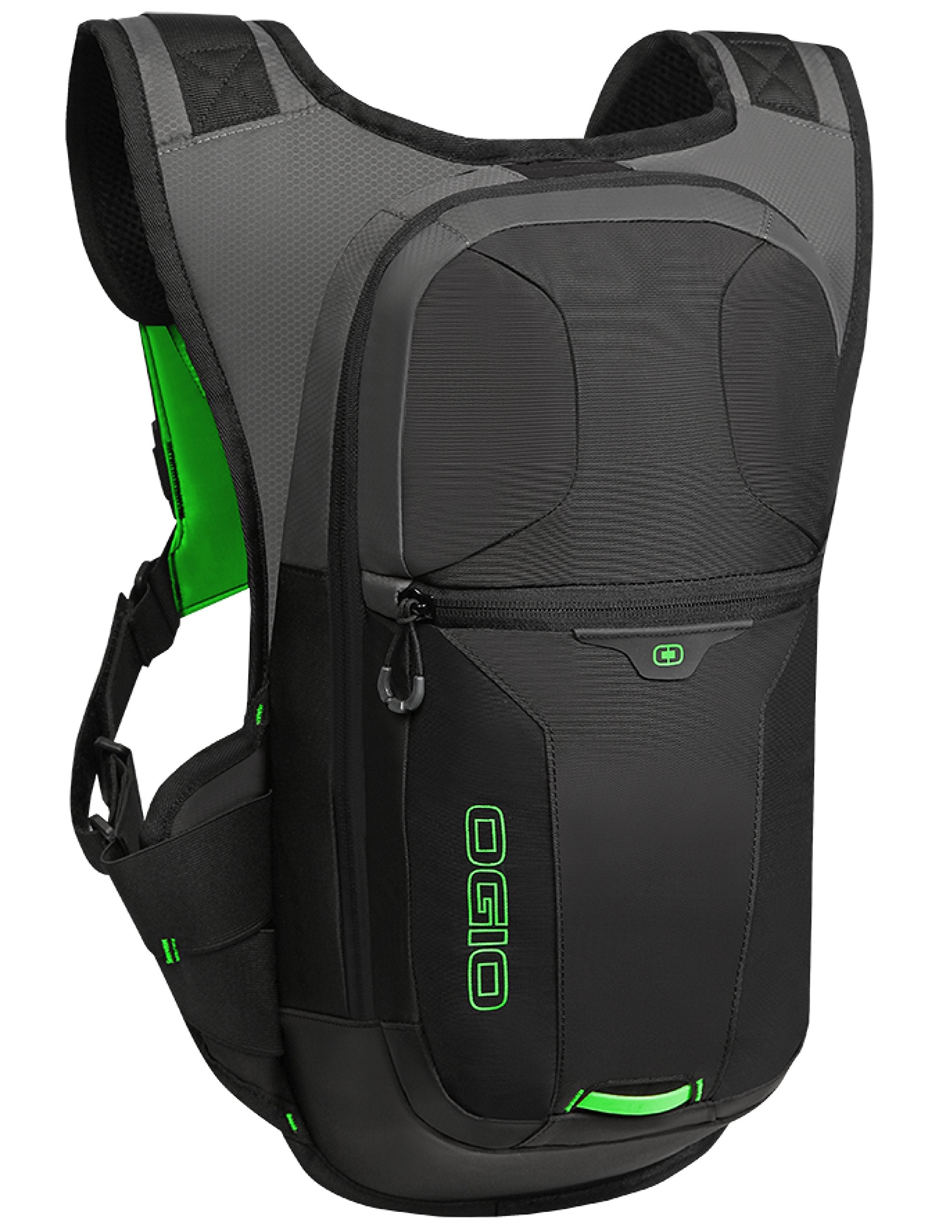 OGIO Atlas 3L hydration pack side pocket ideal for on-the-go tools