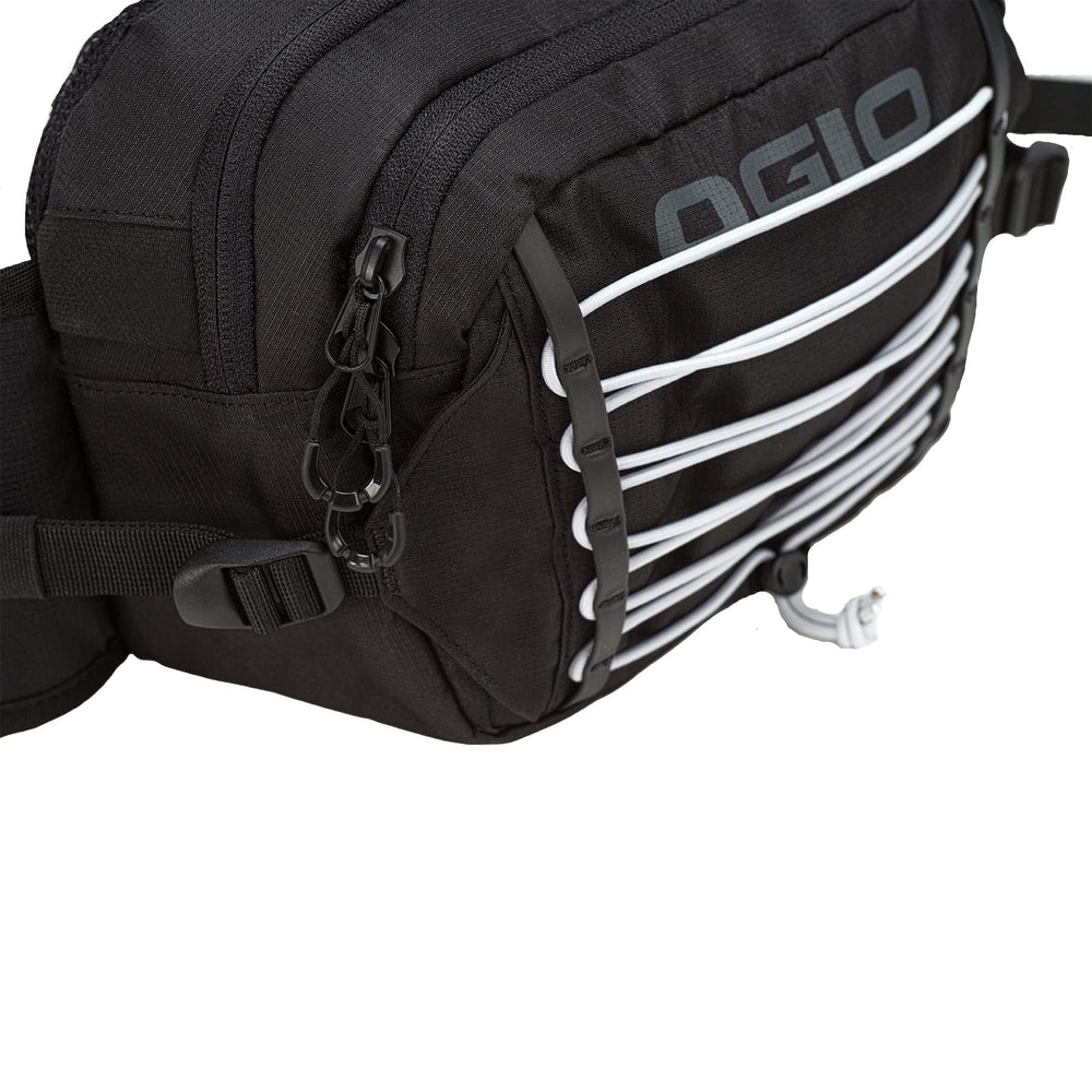 OGIO Ripper lumbar front pocket for larger items and quick access.