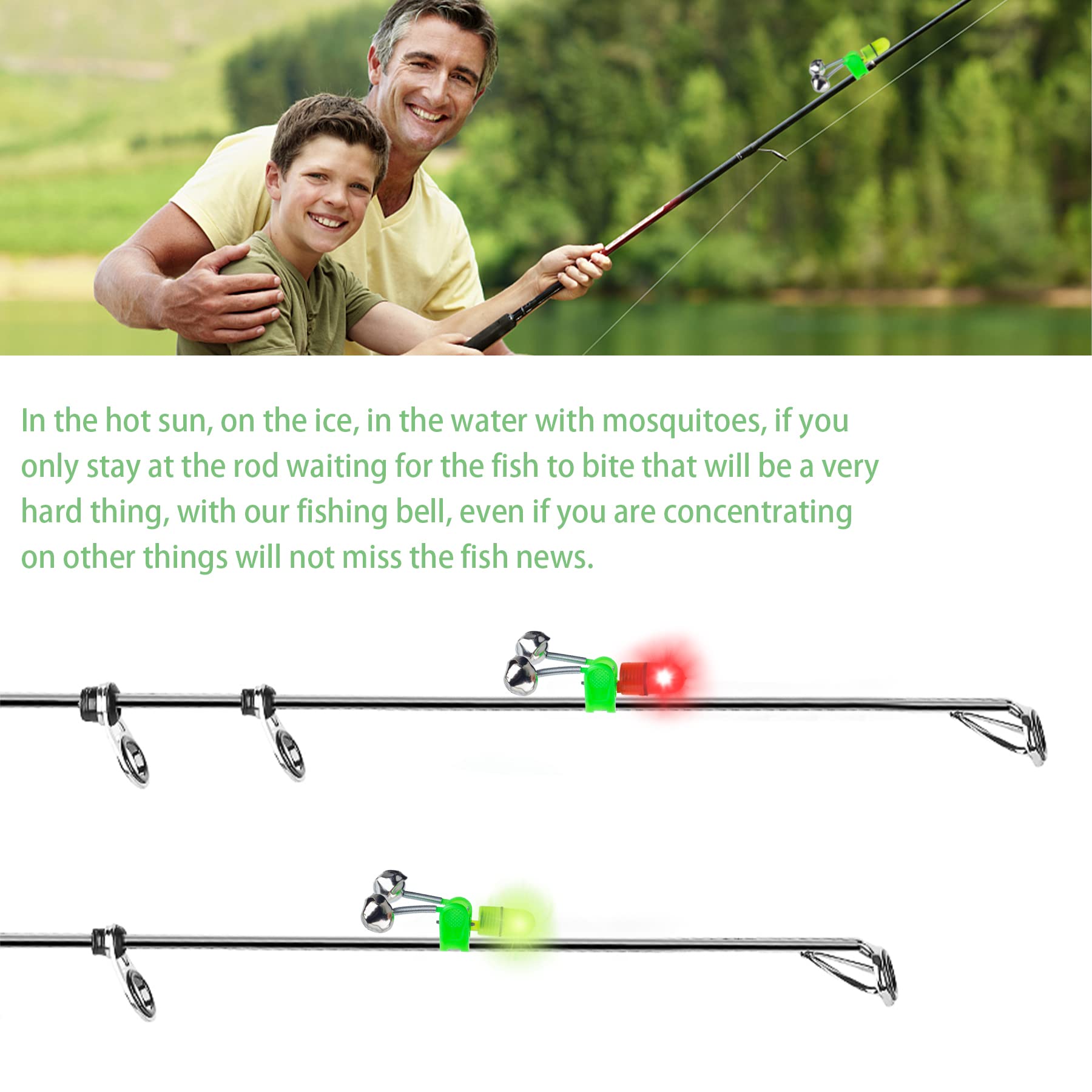 Plastic clip and dual metal bells of OHOH bite alarm