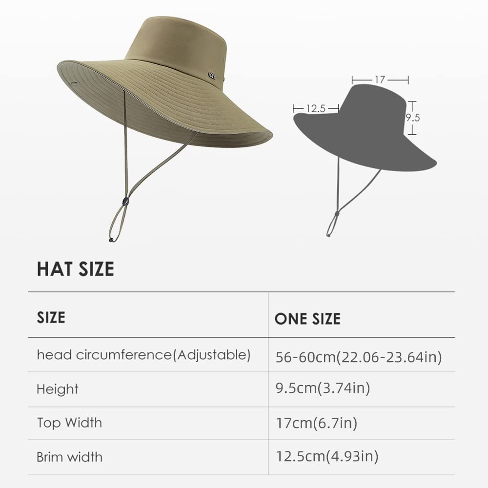 OHGOLF adjustable chin drawstring helps secure the hat in windy conditions.