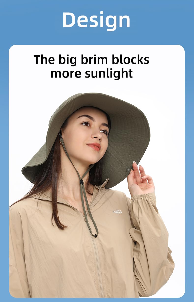 OHGOLF green sun hat ideal for gardening and outdoor adventures.