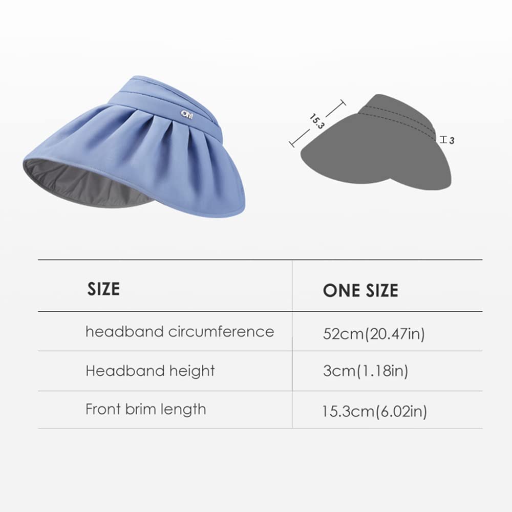 OHGOLF memory-wire brim lets you roll into a headband for different looks.