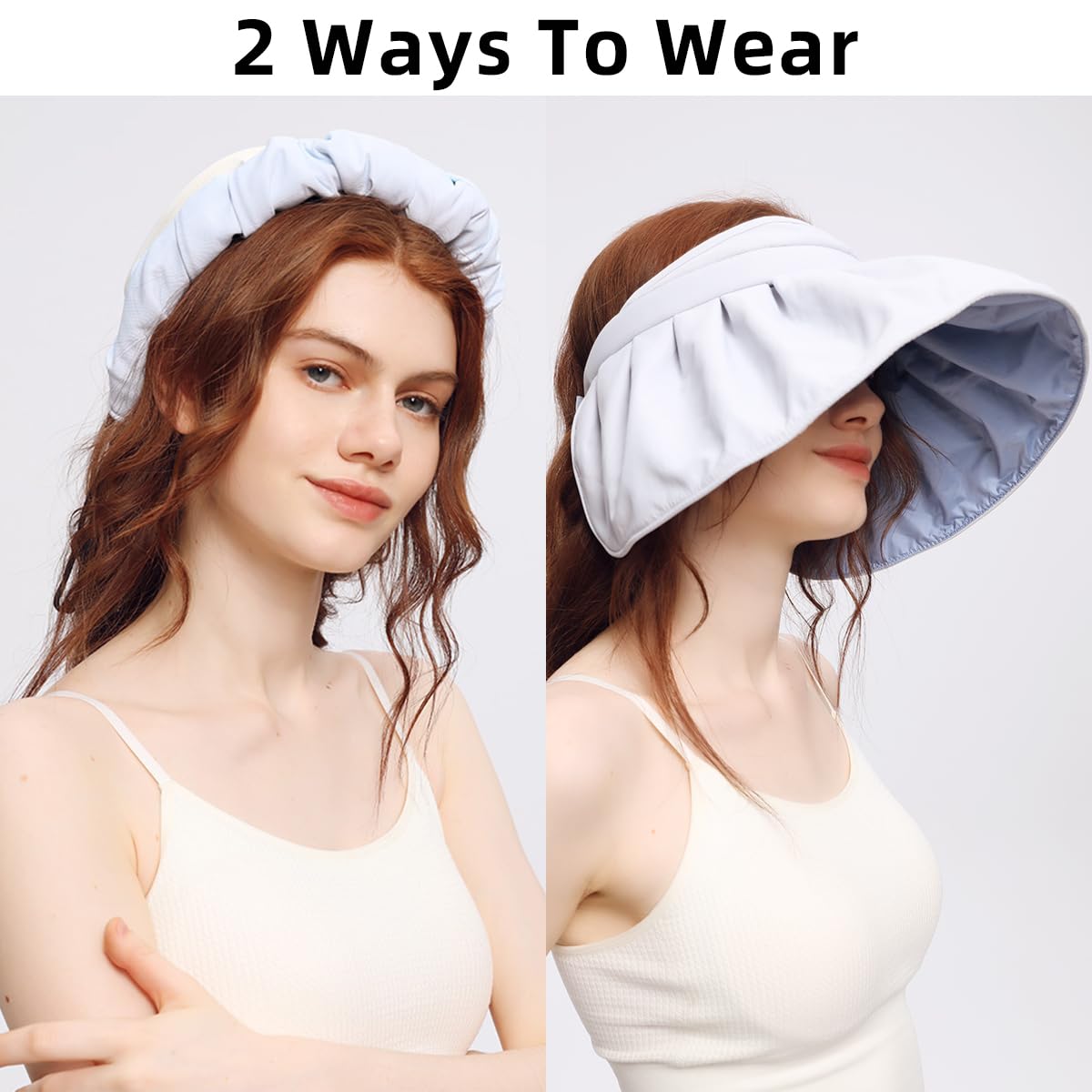 OHGOLF memory-wire brim allows easy roll into headband.