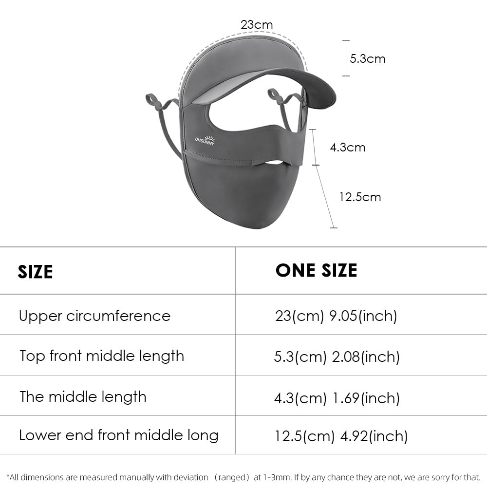 OHGOLF outdoor activities face cover shielding skin during cycling and running