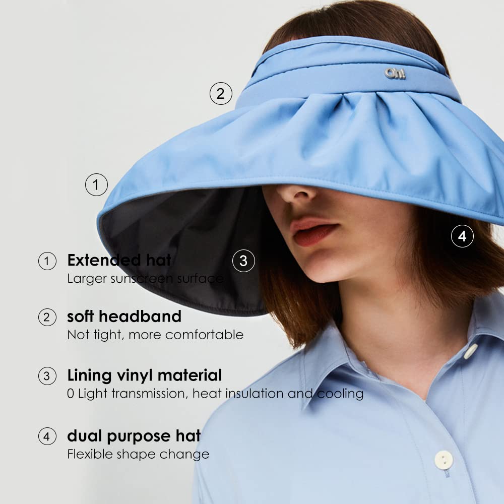 OHGOLF ponytail-friendly sun hat suits thick hair stylishly.