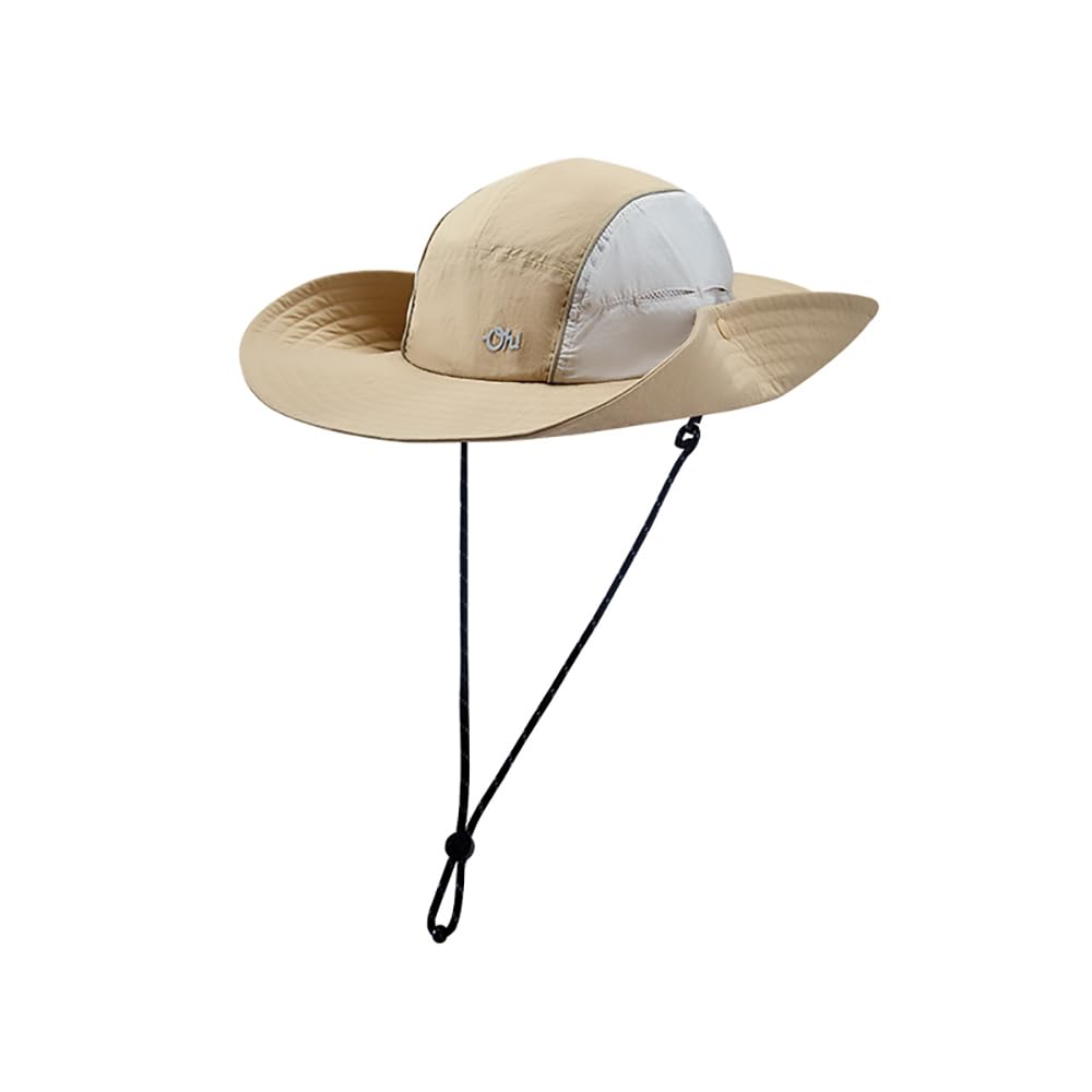OHGOLF travel-ready sun hat in brown shade