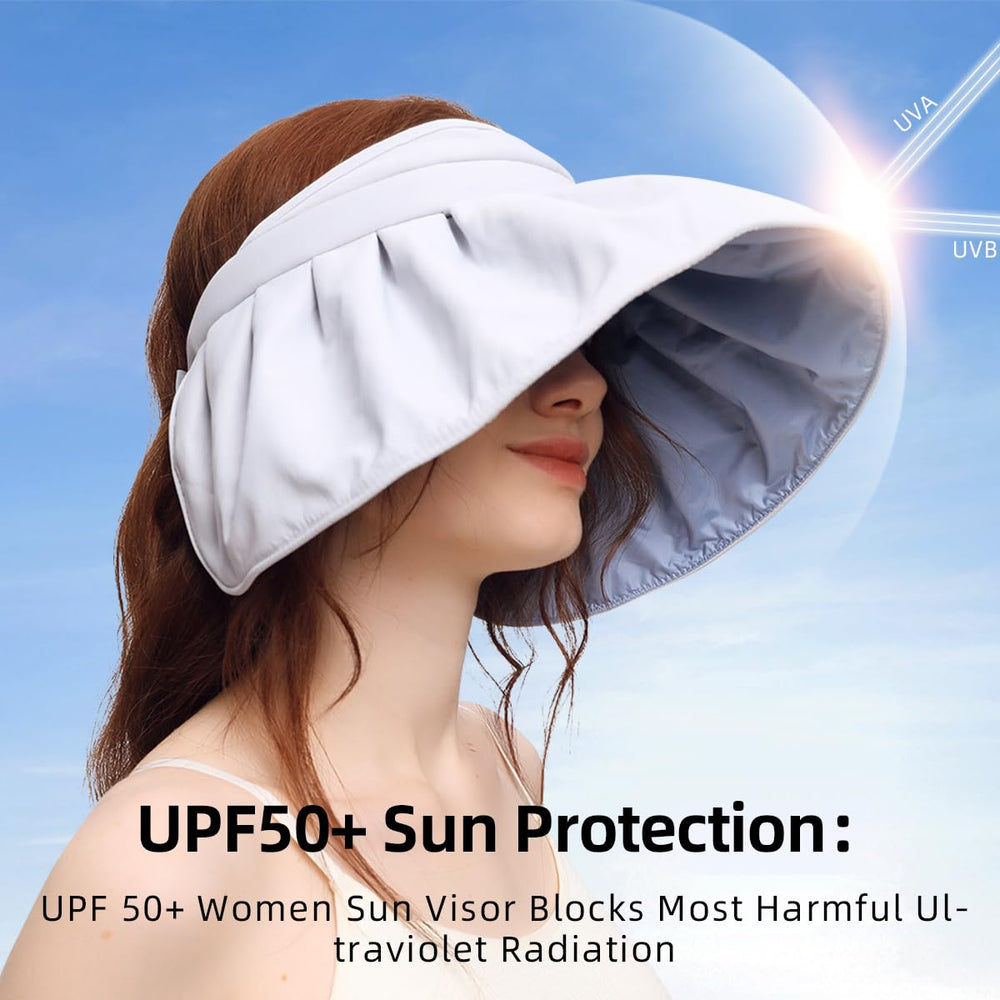 OHGOLF UPF 50+ sun hat shields face from strong sun rays.