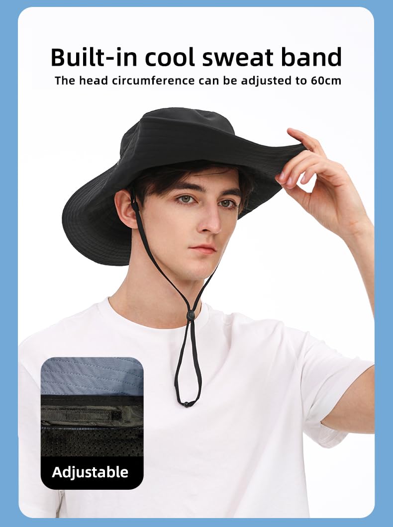OHGOLF wide brim provides all-day shade and face shield support.
