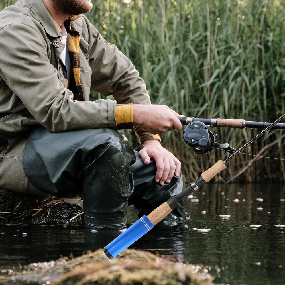 OHPHCALL bank-stand adapts to most rods for versatile shore fishing.