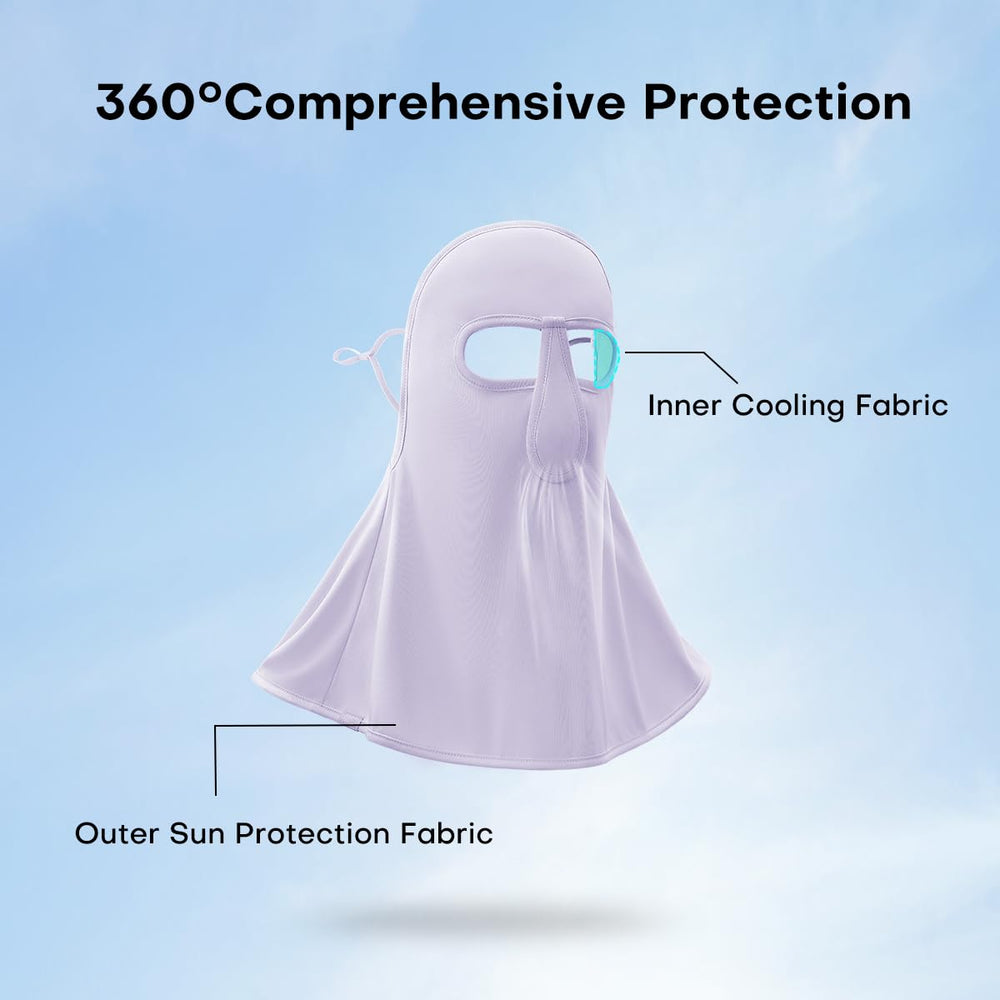OHRAIN neck gaiter back Velcro closure ensures secure and comfortable fit.
