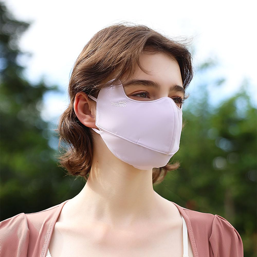 OHRAIN neck gaiter one-size-fit with stretchy fabric for comfortable all-day wear.