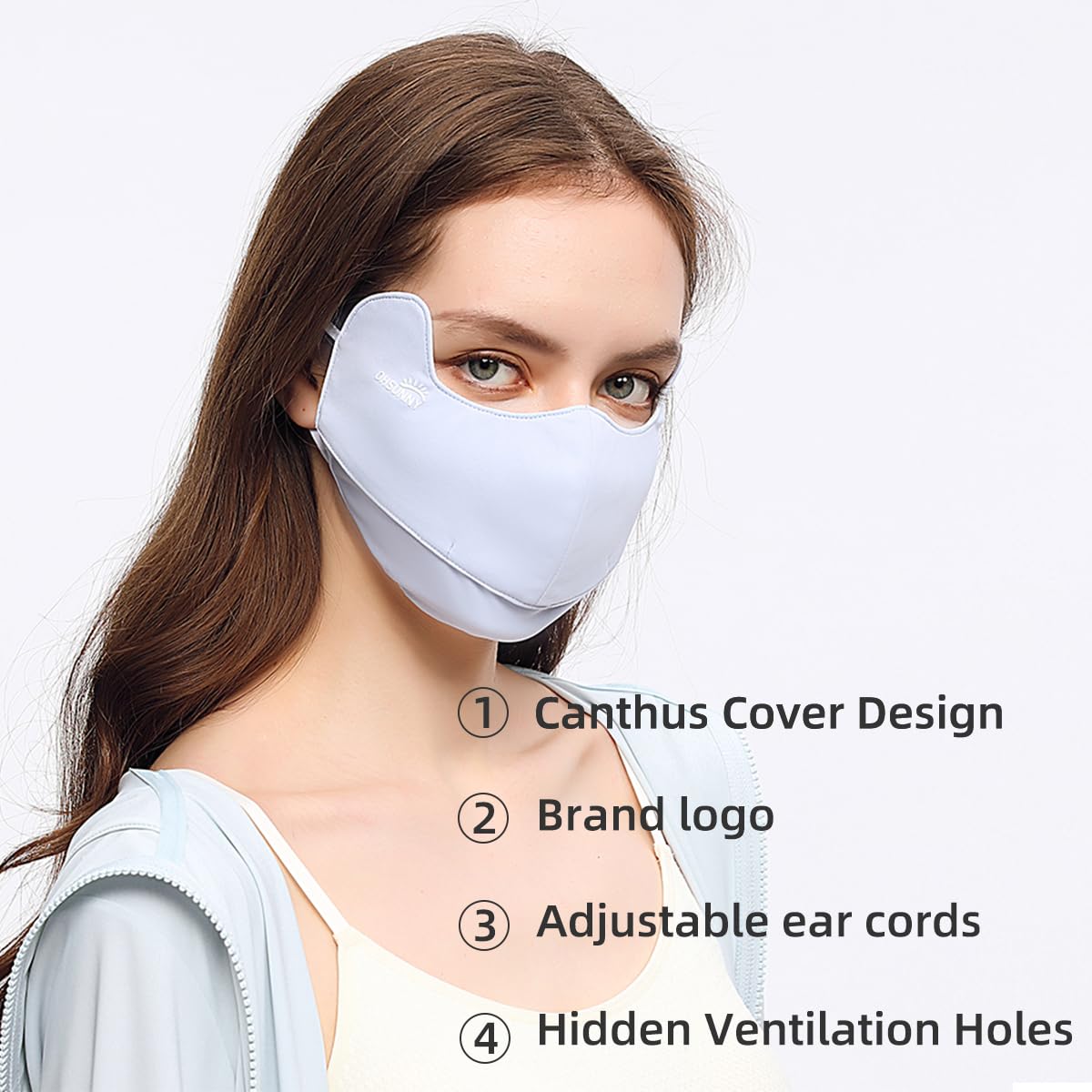 OHRAIN neck gaiter quick-dry polyester keeps you dry during workouts.