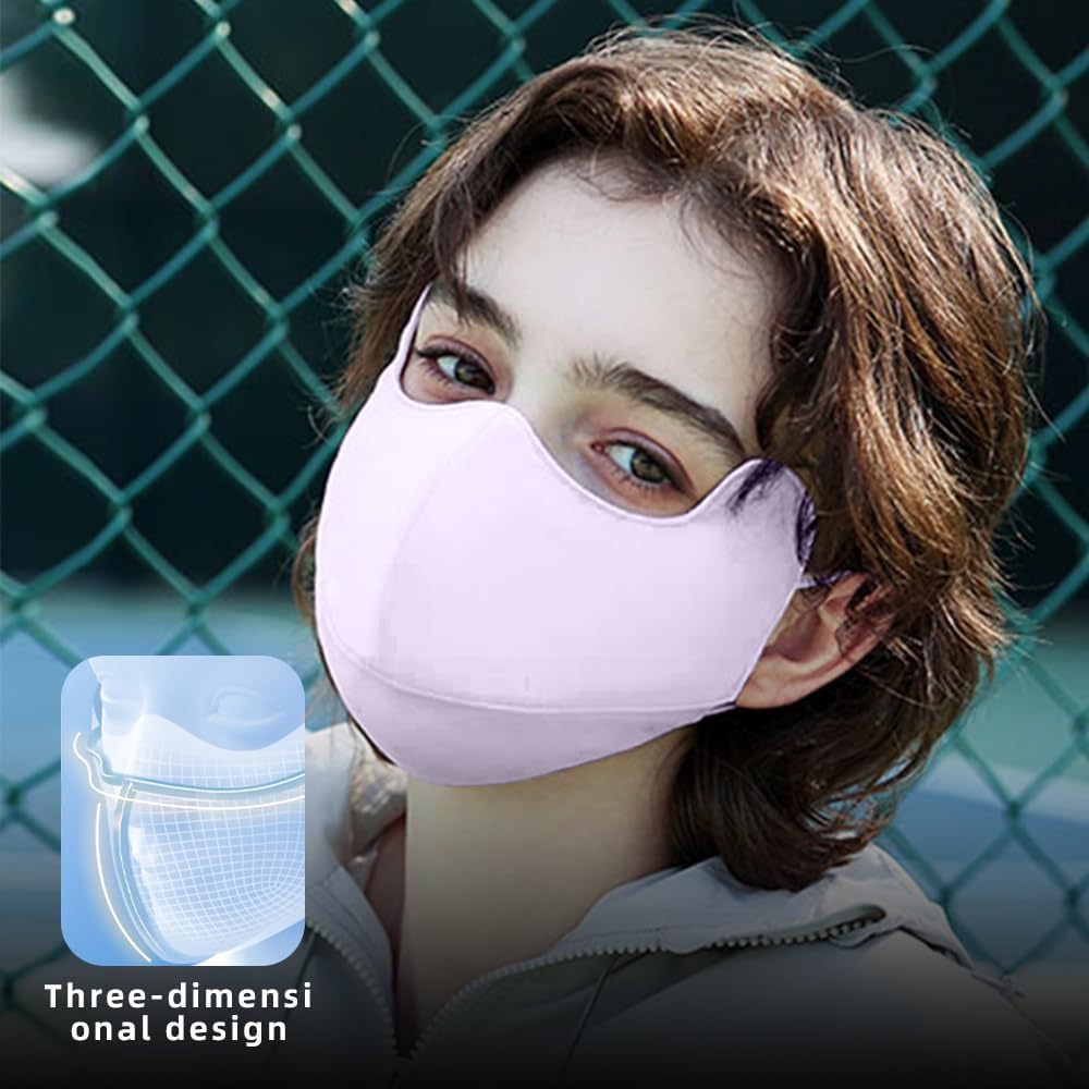 OHRAIN neck gaiter UPF 50+ protection for sun-sensitive eye area.