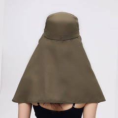 OHRAIN neck flap sun hat highlighting neck coverage and UPF 50+ protection in sunlight