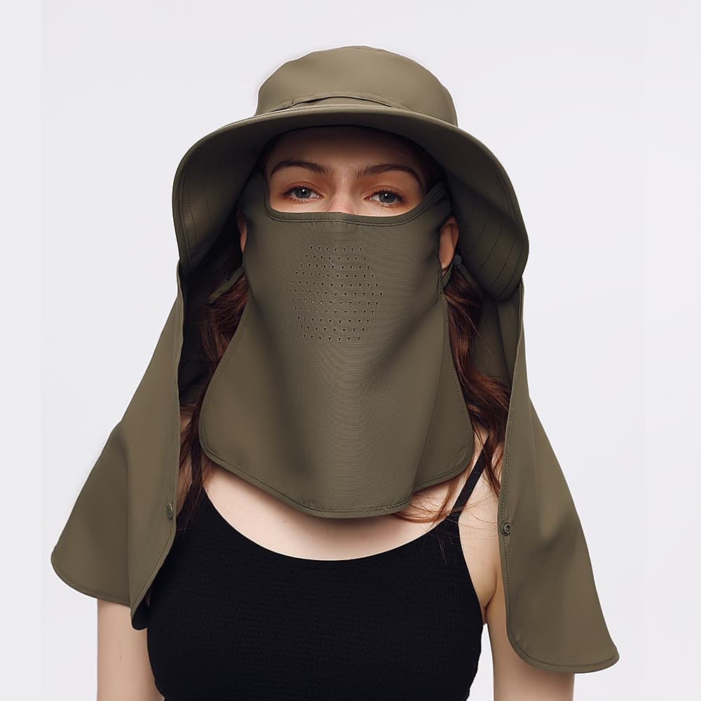 OHRAIN foldable sun hat with waterproof fabric for hiking, beach days, and travel