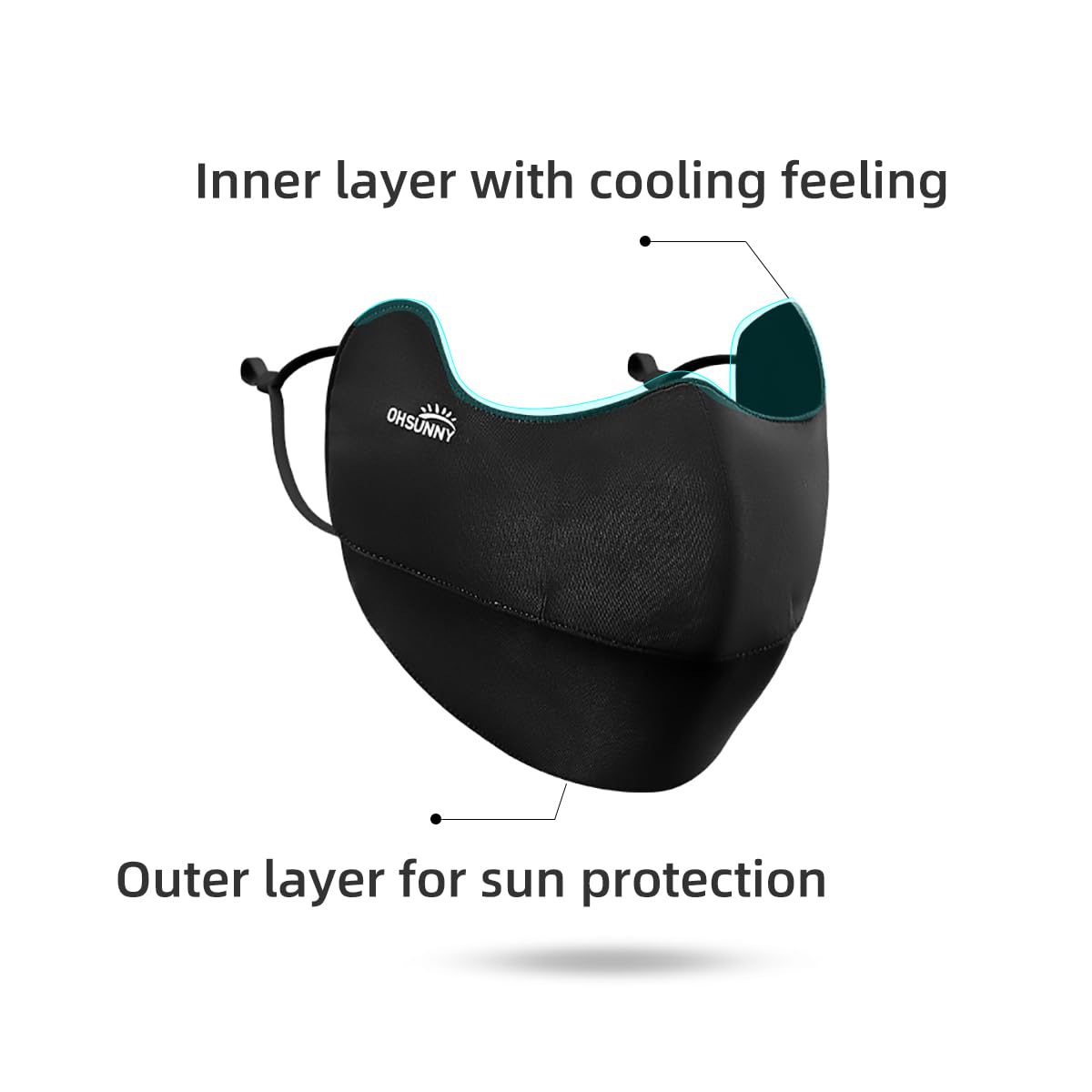 OHRAIN washable and reusable gaiter ready for everyday outdoor use.