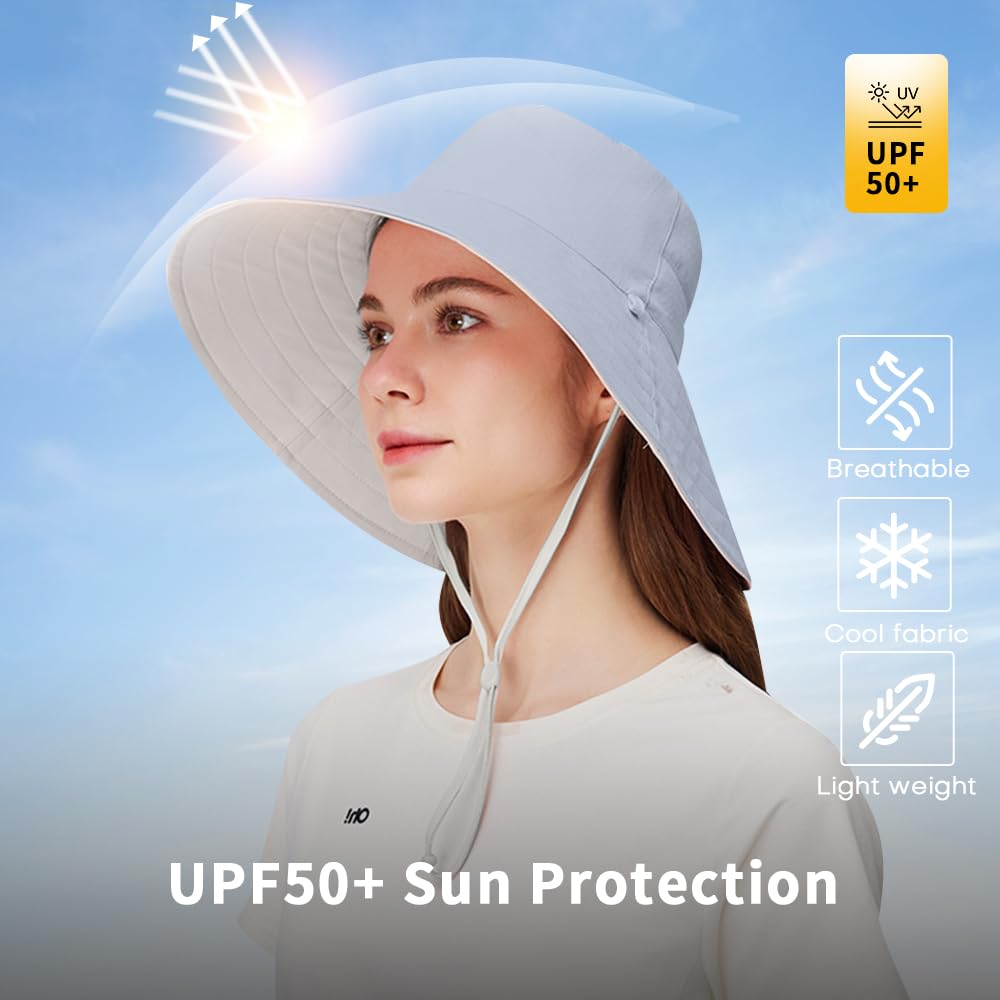 OHRAIN windproof rope hat stays secure in windy conditions during outdoor activities.