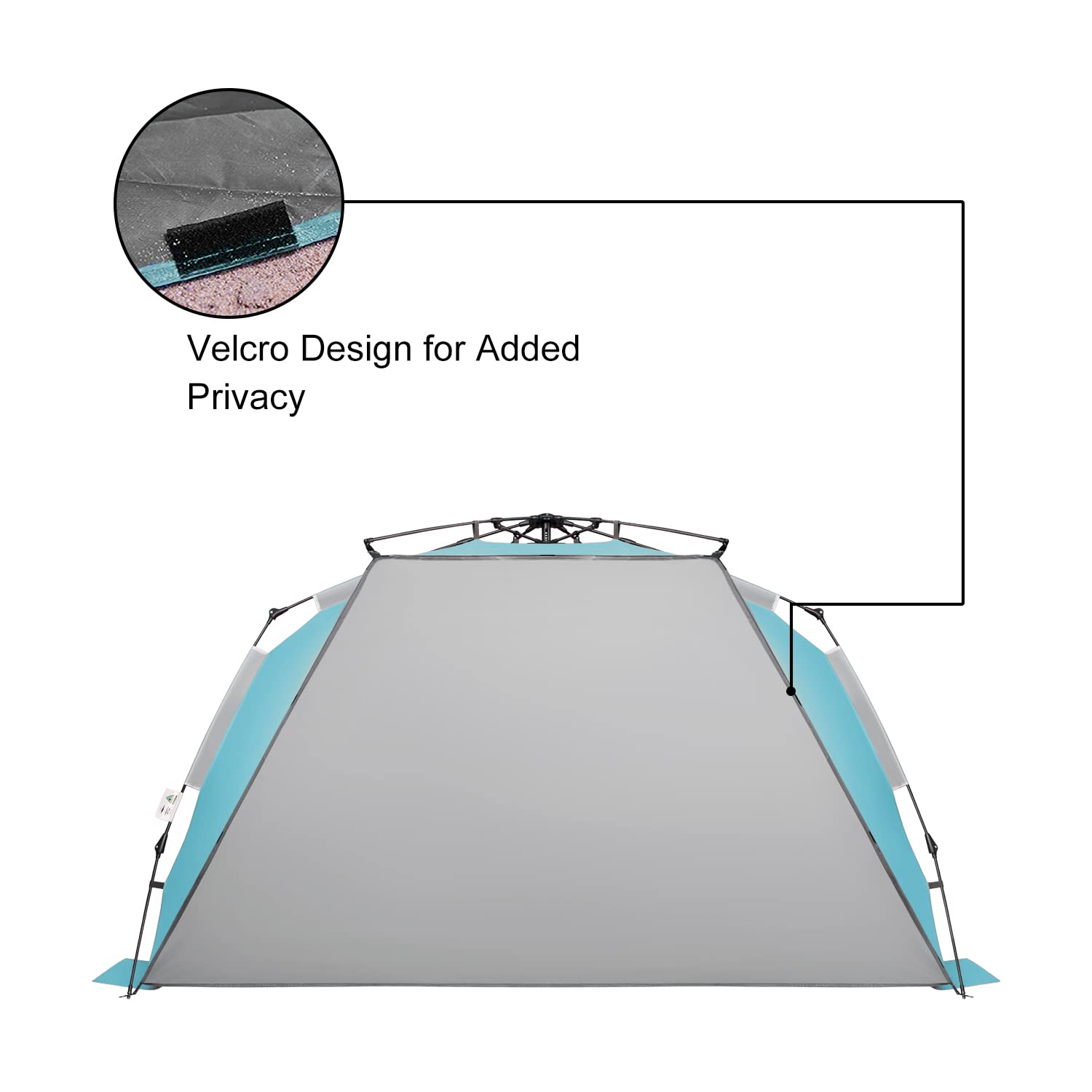 Oileus beach tent carry bag enables easy transport and storage.