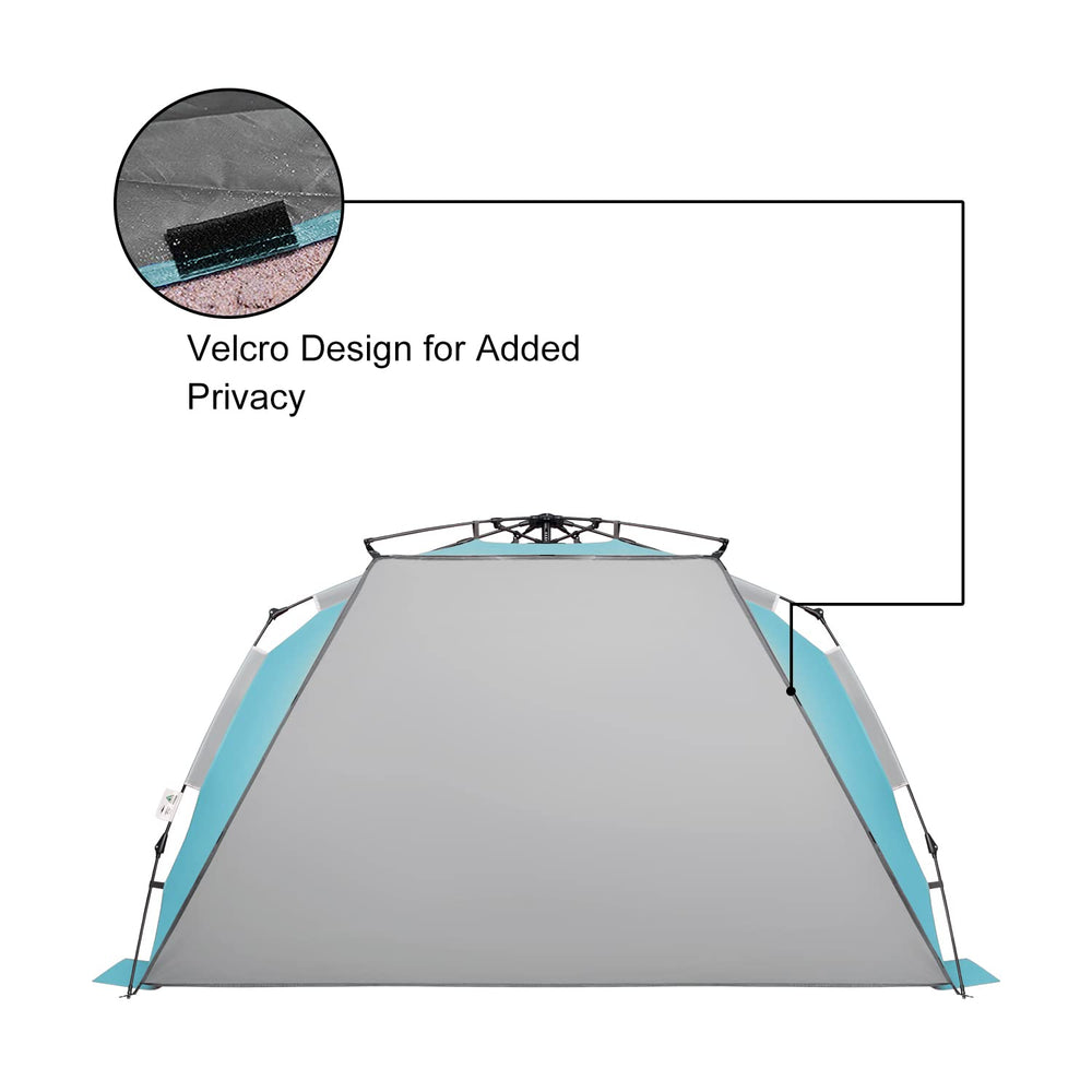 Oileus beach tent carry bag enables easy transport and storage.