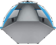 Oileus X-Large beach tent setup for quick sand shelter