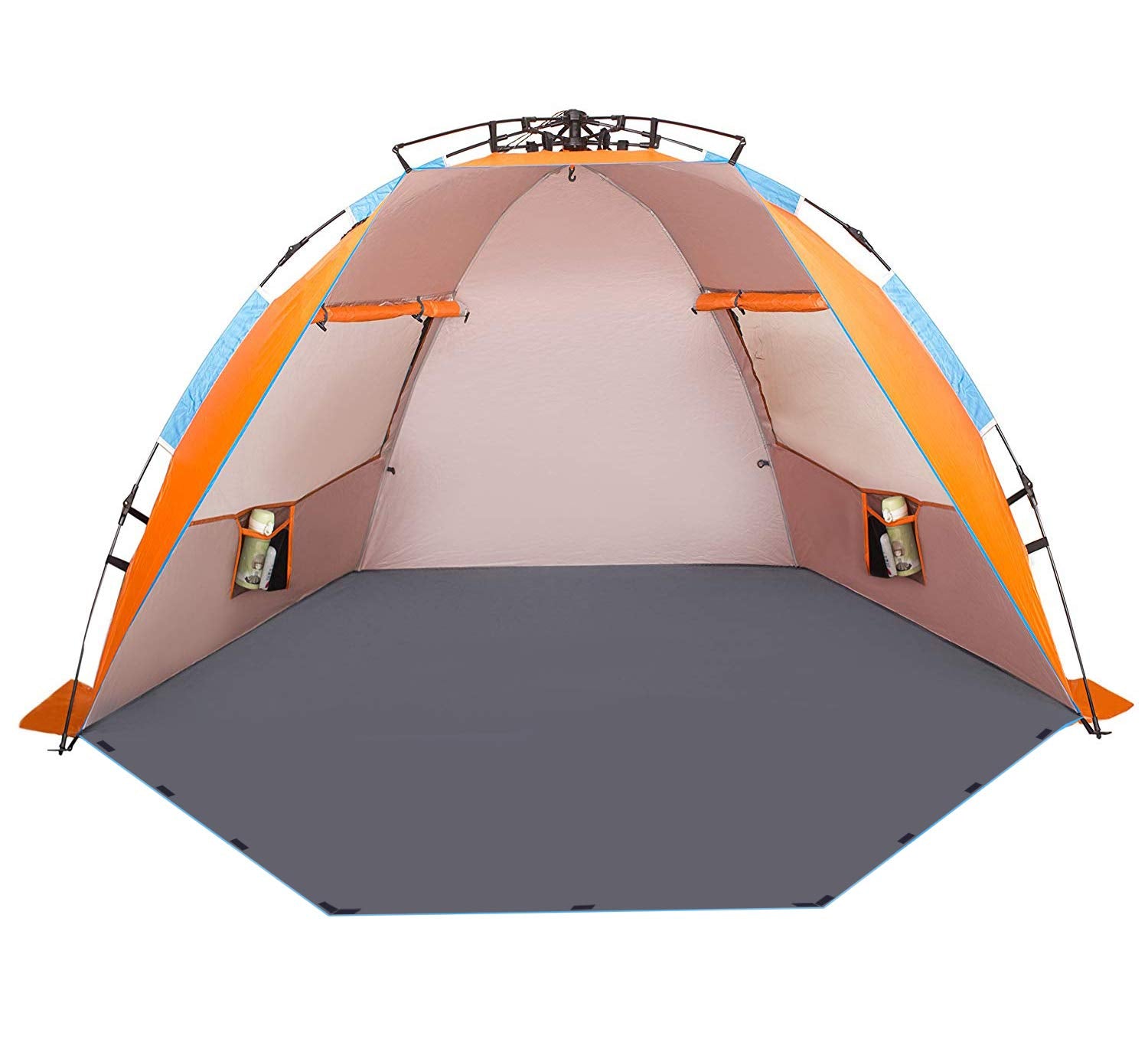 Oileus X-Large Beach Tent pop-up setup for quick shade on sunny shores