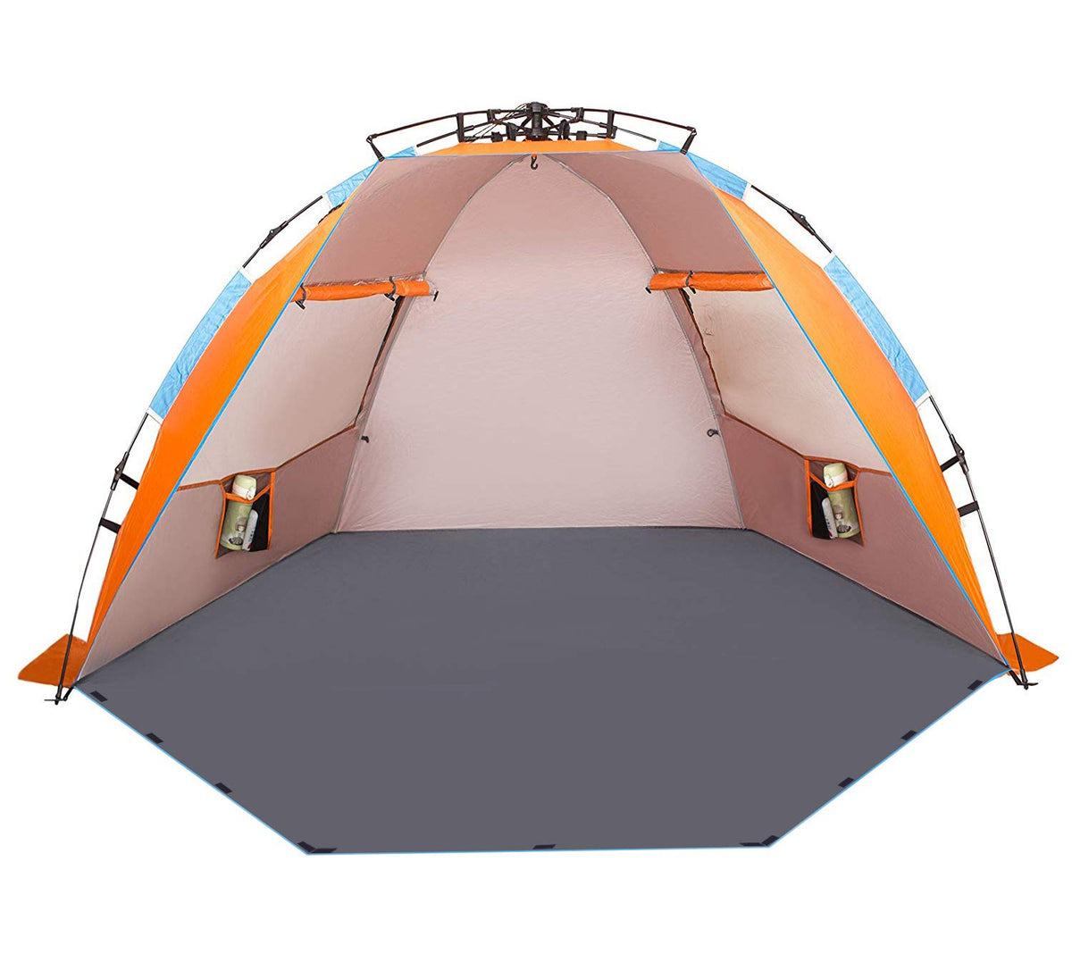 Oileus X-Large Beach Tent pop-up setup for quick shade on sunny shores
