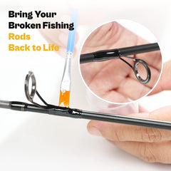 Eyelets with single leg and rod tips included in the kit