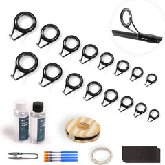 Overview of OJY&DOIIIY Fishing Rod Eyelets Repair Kit