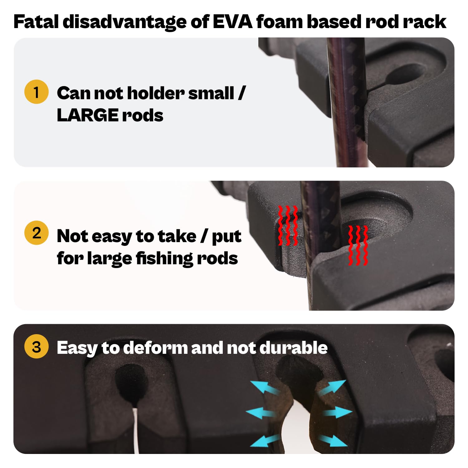 Durable, foam-free design ensuring longevity