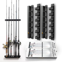 OJYDOIIIY wall-mounted fishing rod holders front view