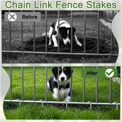OK5STAR heavy-duty fence stakes multi-use support garden fencing and outdoor decorations.